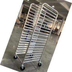 Wholesale 15 18 20 Tier Bakery Trolley Aluminum Alloy Bread Cooling Baking Trolley GN Container Sheet Pan Rack Cart from china suppliers