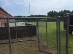 PVC Coated Chain Link Fence Panels In Black For Trellis Gates