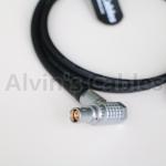 Flexible Thin Red Epic Scarlet Power Cable D-Tap To Right Angle 1B 6 Pin Female