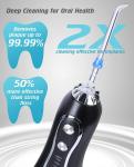 Cordless Dental Water Flosser With Big 2500mAh Battery And 300ml Tank For