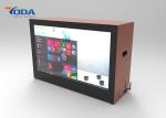 Aluminium Housing Transparent LCD Showcase Wall Mounted / Desktop Type