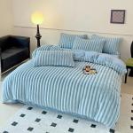 Polyester Filling Hot Rabbit Faux Fur Fluffy Plush Warm Duvet Cover Set for 2.0m