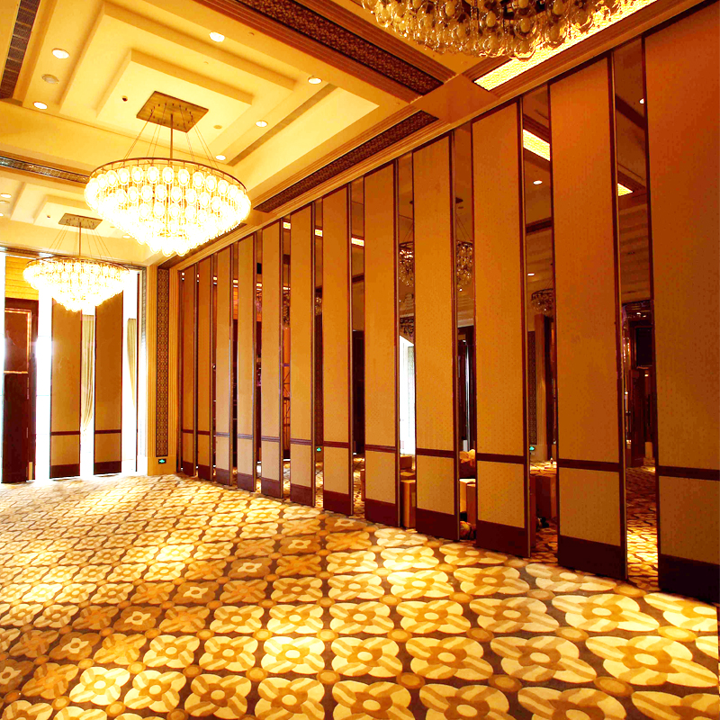 Aluminum Frame Detachable Folding Acoustic Movable Glass Decorative Partition Wall For Multi - Function Room