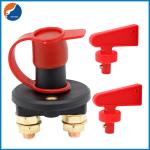 12V Rotary Switch Two Hole Battery Isolator Switch Key Automotive Power Cut Off