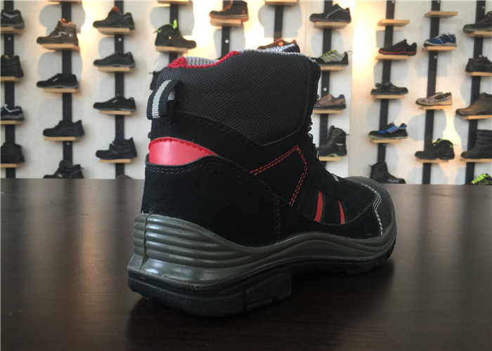 Comfortable Steel Toe Work Boots Cushion Footbed Removable Sockliner Slip Resistance