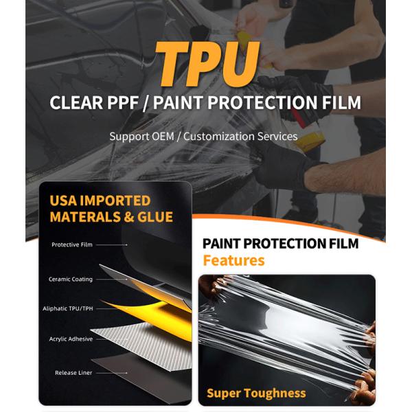 Self Healing TPU PPF OEM Clear Paint Protection Film Body Sticker