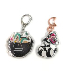 Wholesale Personalized Custom Double-Sided Printing Clear Acrylic Anime Charm Keychain from china suppliers