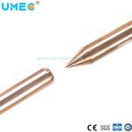 Copper Clad Ground Rod with High Conductivity 99.9% Pure Electrolytic Copper