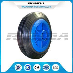 Wholesale Plastic Rim Solid Rubber Wheels SGS , Elastic Solid Rubber Tires For Lawn Carts from china suppliers