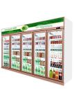 452L Commercial Beverage Cooler LED Light No Frost Vertical Juices Display