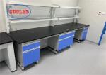 Steel And Wood Chemistry Lab Workbench Lab Bench Indonesia With Safety C Frame