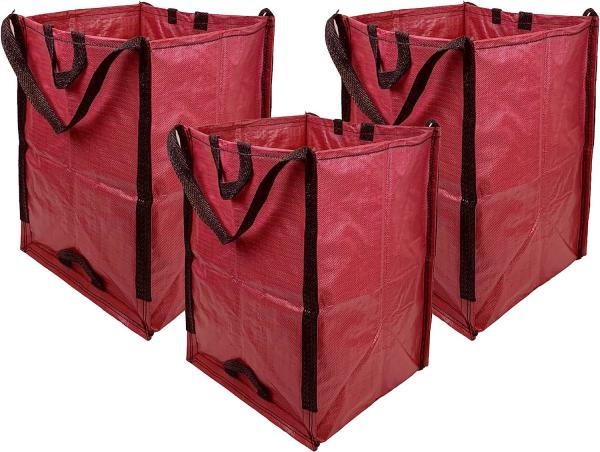 Heavy Duty Home and Yard Waste Bag Woven Polypropylene, Reusable Lawn and Leaf