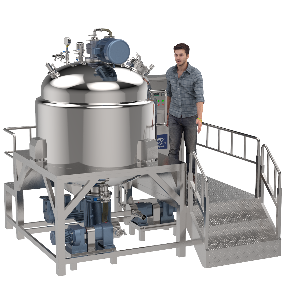 Buy cheap Arrivals Movable Liquid and Powder Mixer Machine Detergent Mixing Machine from wholesalers