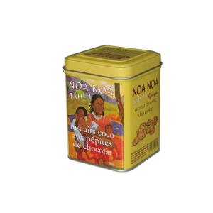 Wholesale Metal Square Tin Tea Canisters Yellow For Tea / Coffee / Candy from china suppliers