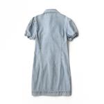 Oem Factory Manufacturer Custom Logo Elastic Slim Fit Denim Dress Street Custom