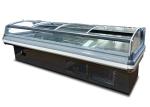 Custom Commercial Meat Display Freezer With Removable Glass Cover R404a