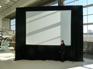 Wholesale 200 Inch Large Portable Outdoor Fast Fold Projection Screen Front Rear Projector Screen from china suppliers