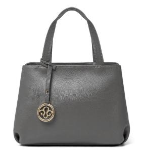 Wholesale Full Grain Grey Leather Crossbody HandBag Purse With Zipper from china suppliers