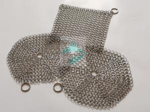 Wholesale 7X 7 Stainless Steel Chain Mail Wire Mesh Scrubbers For Cast Iron Cookware from china suppliers