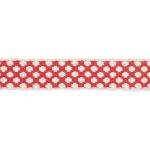3.5cm Red Color Polyester Webbing Tape For Bags