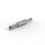 Metal 6.35 mm Jack Plug Through Hole Audio Jack Connector 2 Contact