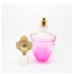 Personal Care 100ml Glass Perfume Bottle With Golden Spayer And Caps
