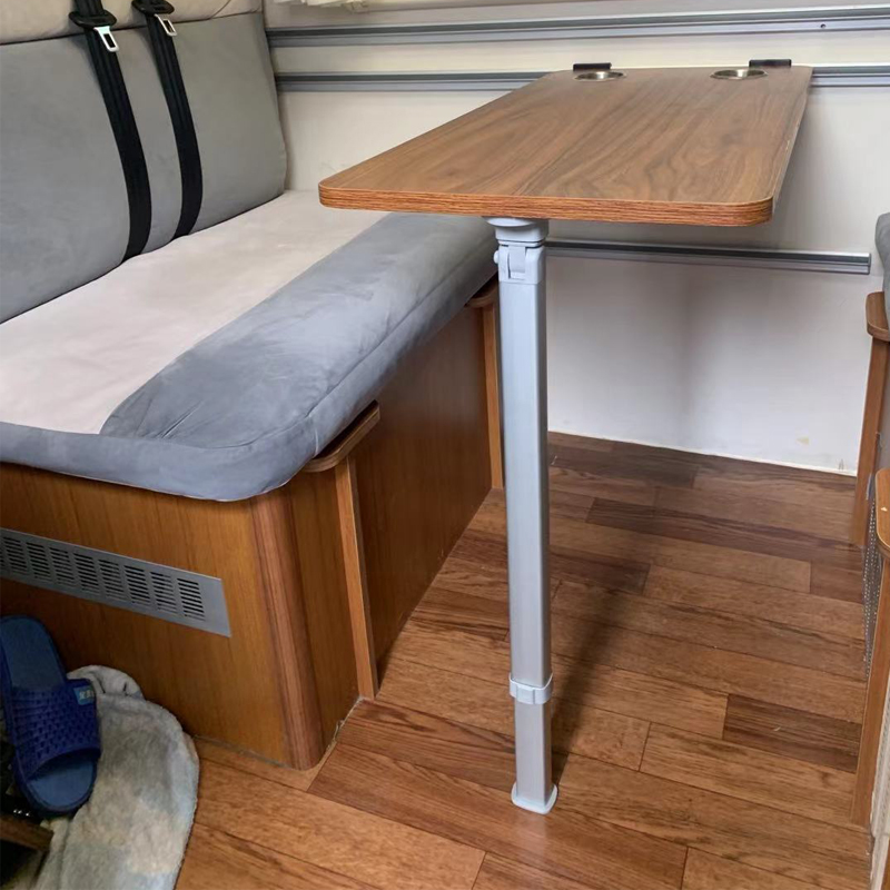 RV wall table leg with sliding function and motor homes telescopic table legs support