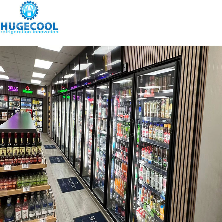 12 Door Walk in Cooler Beer Cave with Triple Glazing Door
