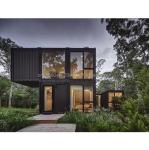 Hotel Luxury Portable Flat Roof Container Prefab Studio Home House with 50/75
