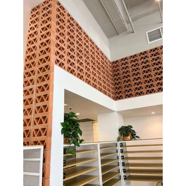 Interior Decorative Wall Block Terracota Tiles Jalli Red Bricks With Holes