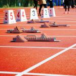 IAAF Playground Corrosion Resistance Rubber Safety Tiles No Cracking