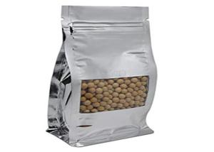 Wholesale Coffee Clear Zipper Pouch Gusset Bag Moisture Proof Flat Bottom High Barrier from china suppliers