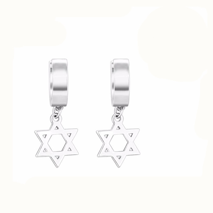 New simple dangle huggie earrings gold plated huggie hoop earrings