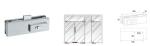 Glass Patch Fitting A-050, Material aluminium, steel, stainless steel, finishing