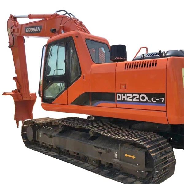 Affordable Second Hand DOOSAN DH220LC-7 Excavator for Crushing Used Hand