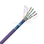 F / UTP Dual Jacket Network Patch Cable CAT 6A BC PE Twisted Pair Installation