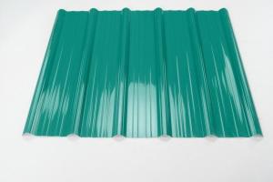 Wholesale One Layer Coloured Corrugated Plastic Roofing Sheets For House Trapeziod Style from china suppliers