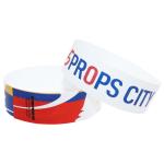 Printing Security Colored Paper Wristbands Personalized Water Resistant