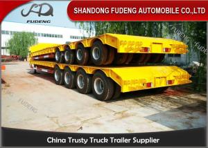 Wholesale 150 - 200 Ton Heavy Duty Lowboy Trailer For Construction Machines 4 Lines 8 Axles from china suppliers