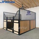 Modern Show Equine Horse Stall Building Stables For Farm With Feeders And Pine