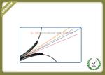 Indoor 4 Core FTTH Fiber Optic Cable Black LSZH Jacket CE/ISO/ROHS Certificated