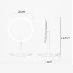 Makeup Artists' Choice Plastic Frame Led Lighted Makeup Mirror With Vanity Tray