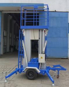 Wholesale 9M Platform Height Dual Mast Aerial Work Platform 200Kg Load Towing Type from china suppliers