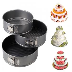 China 3pcs Nonstick Springform Pan Cheesecake Pan Leakproof Cake Pan Bakeware Loose Base Cake Baking on sale
