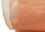 Plain 5mm Copper Woven Wire Mesh 99.9% Red color