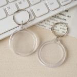 2mm Thickness Acrylic Keychain for Transparent/White Customers Photo Printed