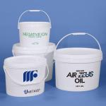 Red Yellow Transparent Colored 20L Plastic Bucket Container With Lid