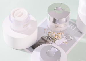 Wholesale Silver Printing Plastic Cosmetic Jars 30ml 50ml 80ml 100ml Face Mask Container With Spoon from china suppliers