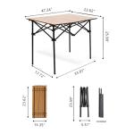 Outdoor Portable High Table Lightweight Folding Table For Camping