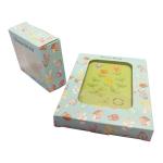 Foldable Customized Card Board Packaging Box Clear PVC Window Paper With Blister